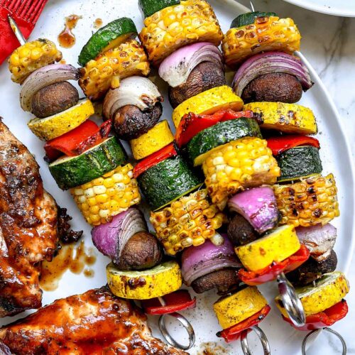 Charred Veggie Skewers